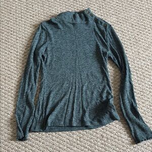 J. Crew Blue Cowl Neck Sweater Lightweight Knit